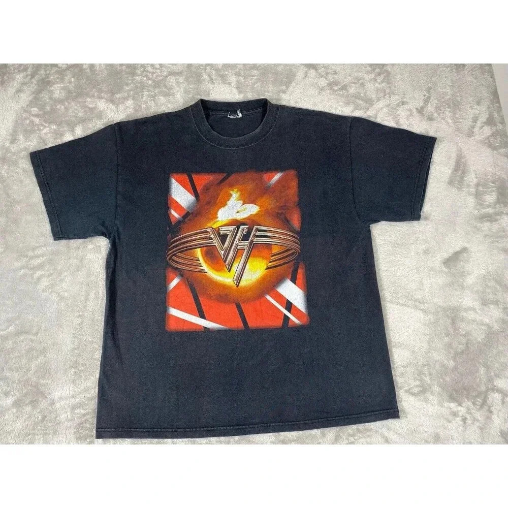Vintage 2004 Van Halen US Tour T-Shirt - Double-Sided Graphic - Size XL 22" Pit